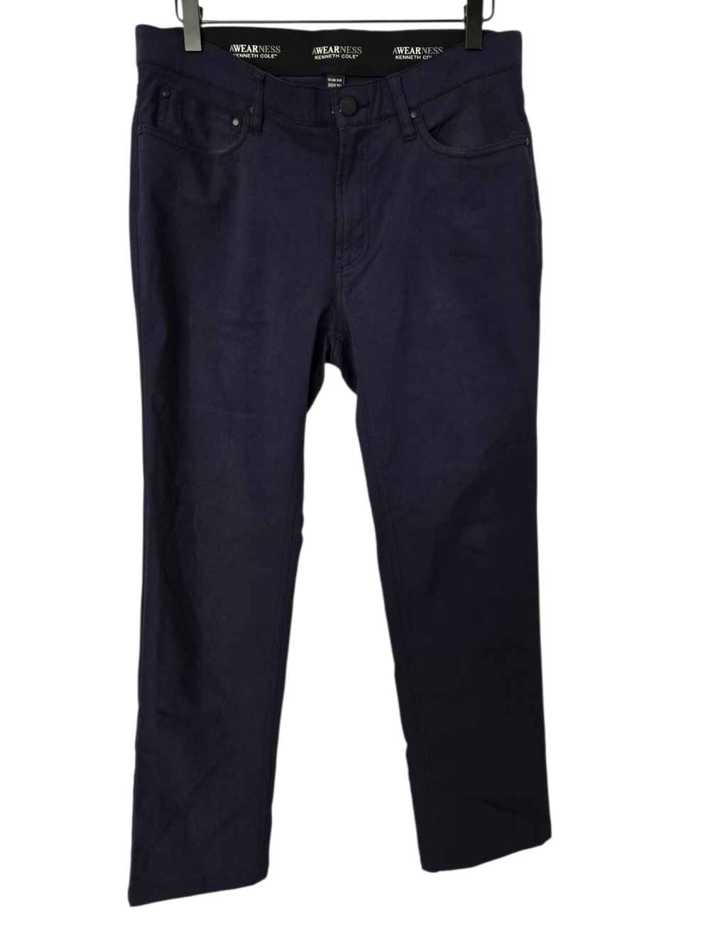 Kenneth Cole A.Wearness Slim Fit Pants 30x30 | Dark Navy Modern Fit